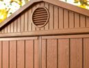 Keter 6’x8′ Darwin Heavy Duty Plastic Garden Shed – Brown-oakleysgardenmachine- Free shipping