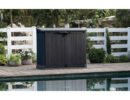 Keter Store It Out Nova 880L Storage Box (with pistons) – Dark Grey with Light Grey Lid-oakleysgardenmachine- Free shipping
