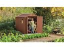 Keter 6’x8′ Darwin Heavy Duty Plastic Garden Shed – Brown-oakleysgardenmachine- Free shipping