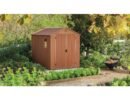 Keter 6’x8′ Darwin Heavy Duty Plastic Garden Shed – Brown-oakleysgardenmachine- Free shipping