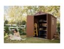Keter 6’x6′ Darwin Heavy Duty Plastic Garden Shed – Brown-oakleysgardenmachine- Free shipping