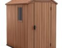 Keter 4’x6′ Darwin Heavy Duty Plastic Garden Shed – Brown-oakleysgardenmachine- Free shipping