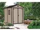 Keter 6′ x 8′ Manor Plastic Garden Storage Shed – Beige-oakleysgardenmachine- Free shipping