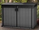 Keter 6’x3.5′ Cortina Heavy Duty Plastic Storage Unit – Dark Grey-oakleysgardenmachine- Free shipping