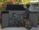 Keter 6’x3.5′ Cortina Heavy Duty Plastic Storage Unit – Dark Grey-oakleysgardenmachine- Free shipping