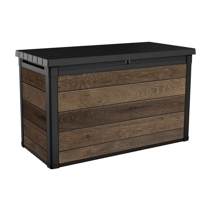 Keter Signature Decocoat Walnut 757L Garden storage box 900mm 1517mm