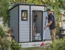 Klikstrom Senner 6x4 ft Pent Grey Shed with floor & 1 window