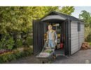 Keter 7.5’x11′ Premier Heavy Duty Plastic Shed – Grey-oakleysgardenmachine- Free shipping