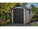 Keter 7.5’x11′ Premier Heavy Duty Plastic Shed – Grey-oakleysgardenmachine- Free shipping